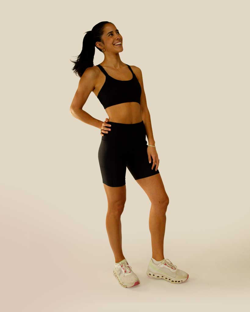 Women's Black 7" PWR Compression Shorts