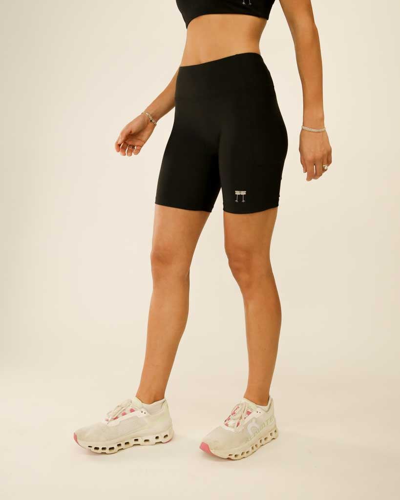 Women's Black 7" PWR Compression Shorts