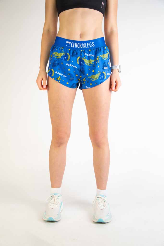 Women's Boston Doodle 1.5" Split Shorts