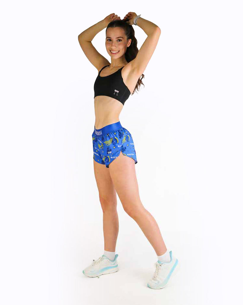 Women's Boston Doodle 1.5" Split Shorts