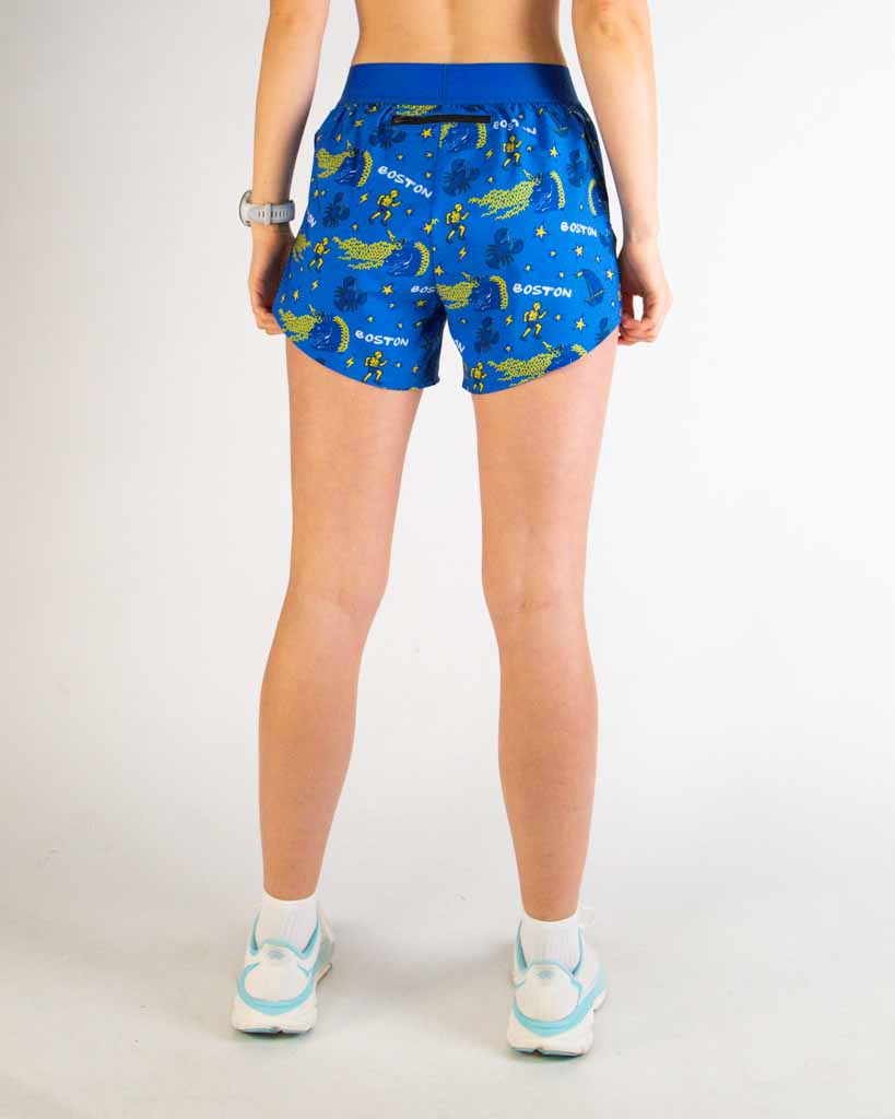 Women's Boston Doodle 4" Split Shorts