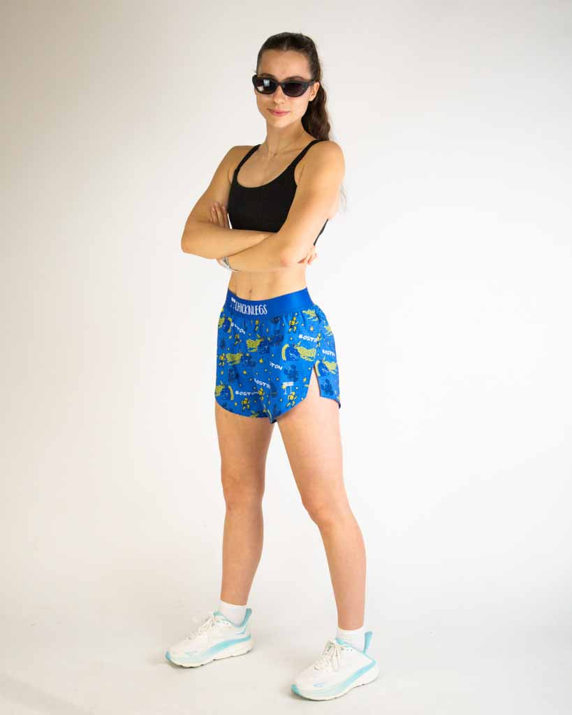 Women's Boston Doodle 4" Split Shorts