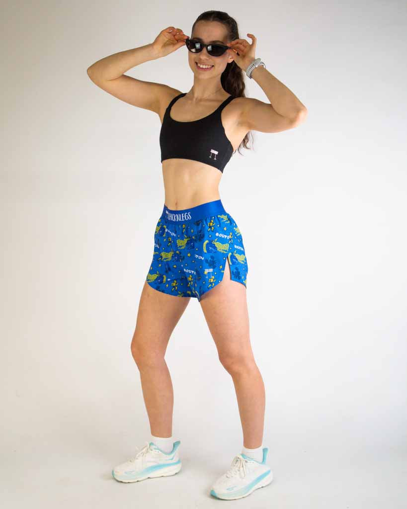 Women's Boston Doodle 4" Split Shorts
