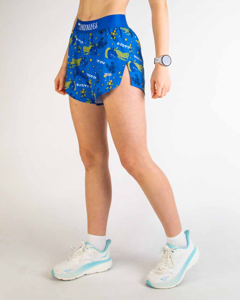 Women's Boston Doodle 4" Split Shorts