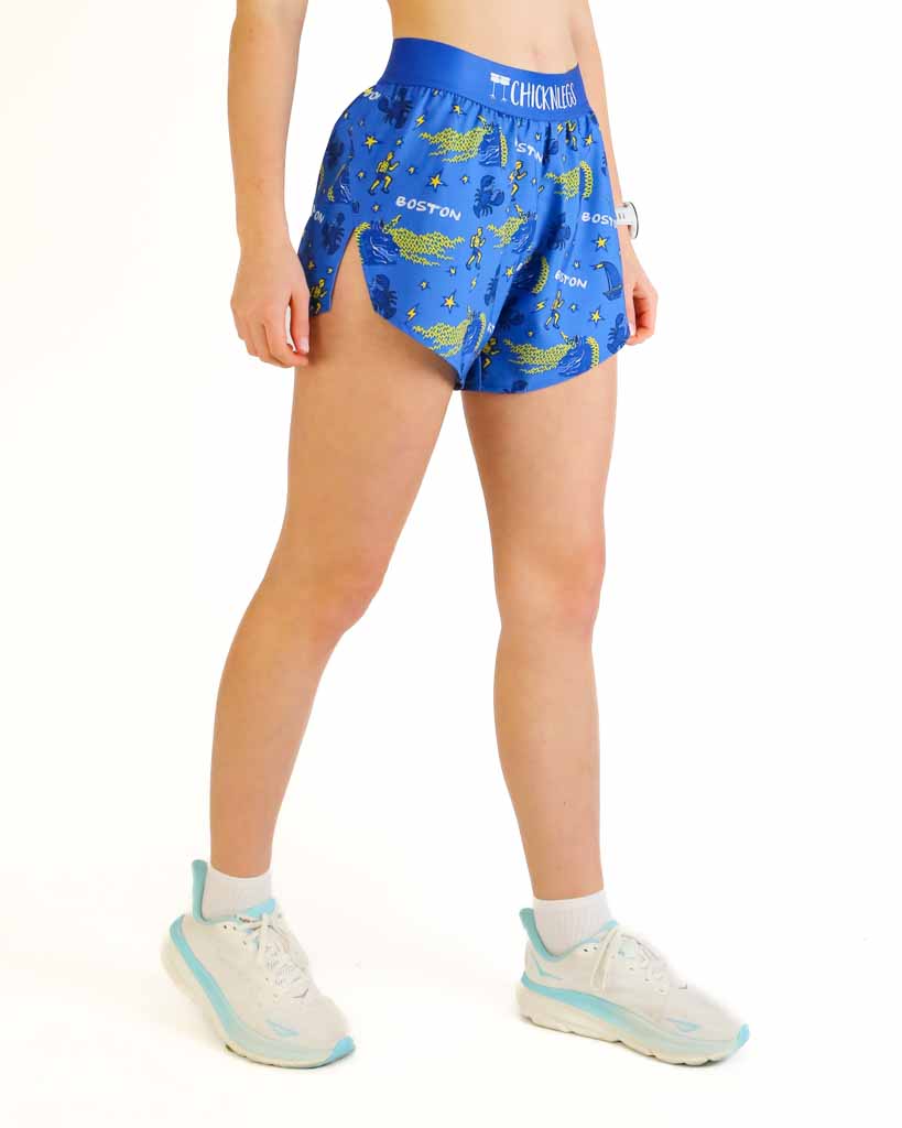 Women's Boston Doodle 4" Split Shorts