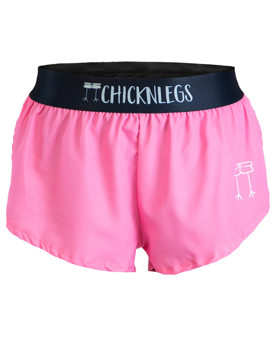 Women's Bubblegum Pink 1.5" Split Shorts