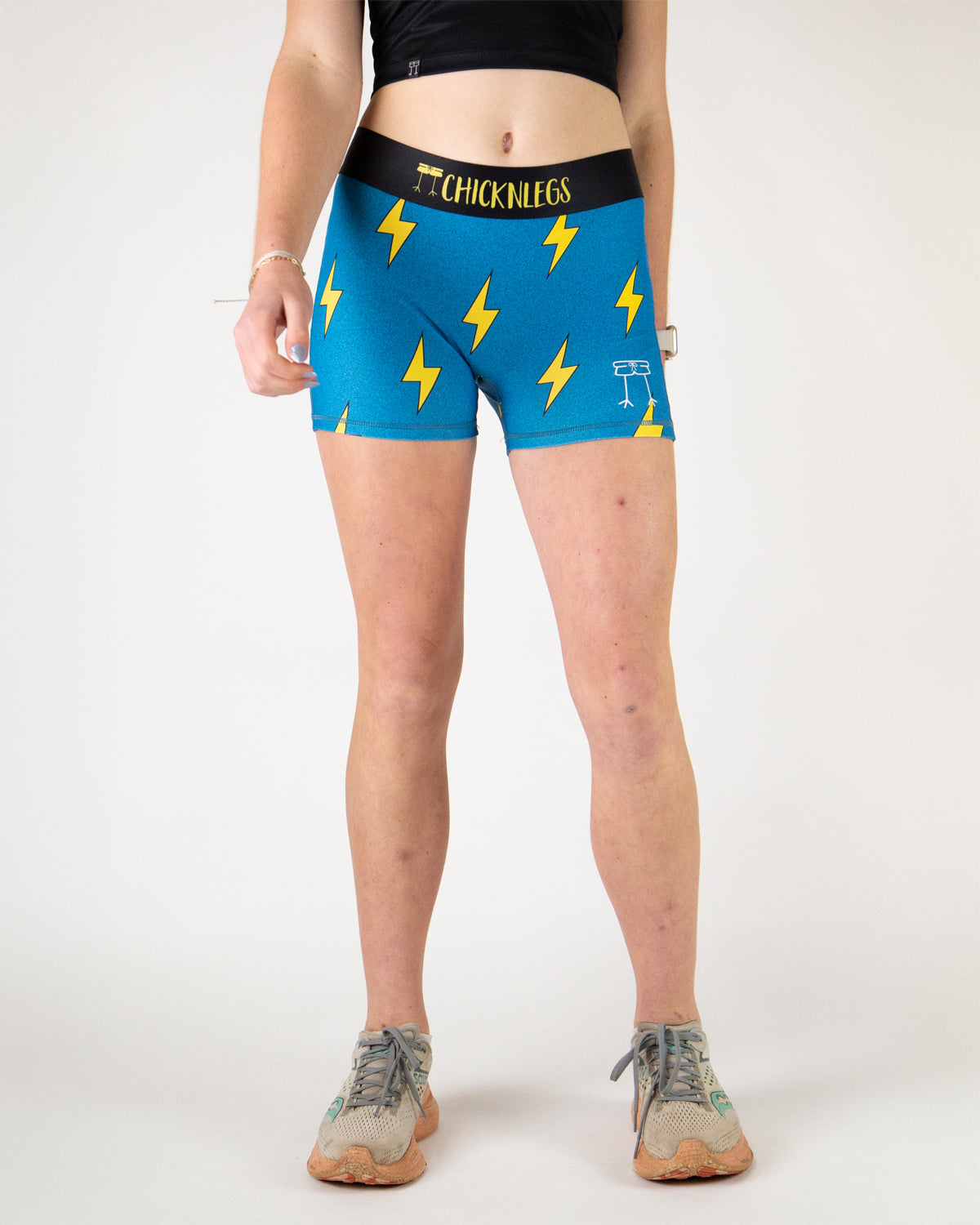 Women's Blue Bolts 3" Race Compression