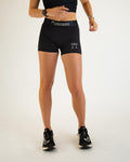 Women's Black 3" Compression Shorts