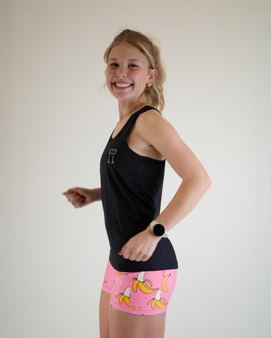 Women's Black Performance Singlet