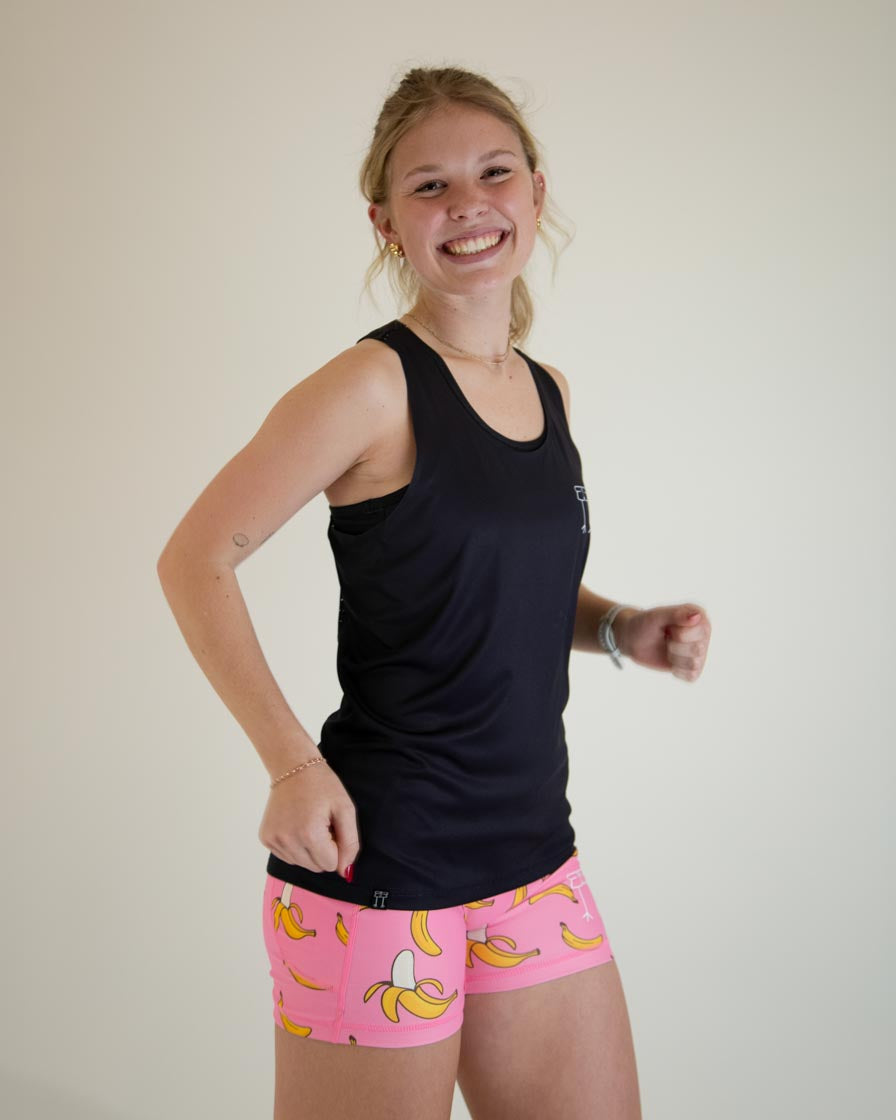 Women's Black Performance Singlet