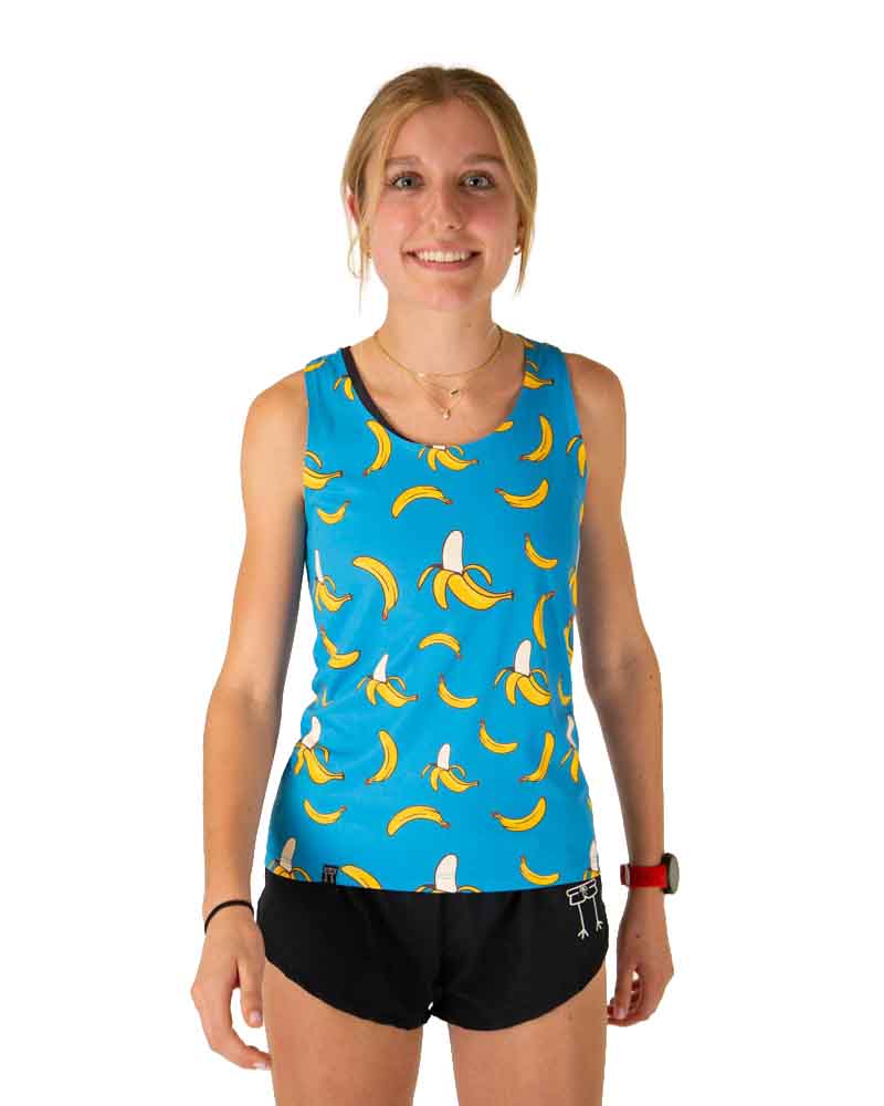 Women's Blue Bananas Performance Singlet